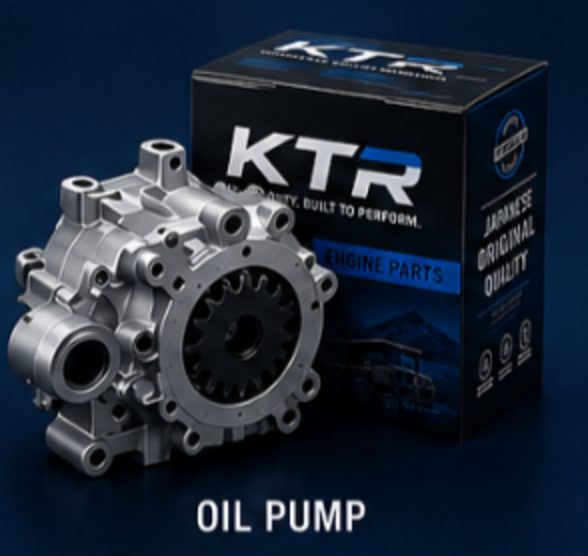 Oil pump for heavy-duty mining engines
